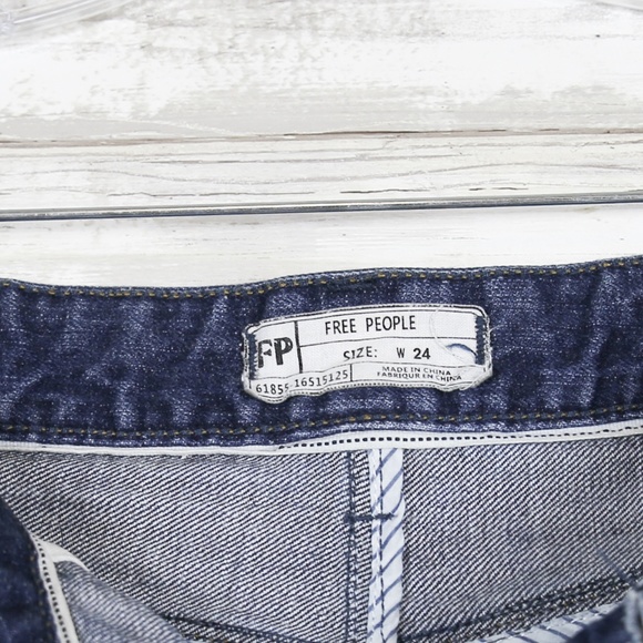 Free People Blue Jean High Waist Shorts sz 24 - Picture 8 of 8